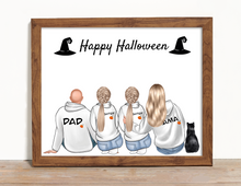 Load image into Gallery viewer, Halloween Family Portrait Picture
