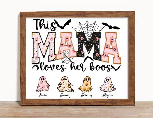 This Mama Loves Her Boos Personalized Picture