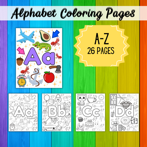 Alphabet Coloring Pages Pretty Times Two