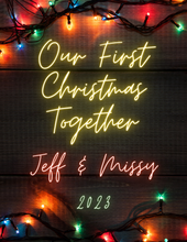 Load image into Gallery viewer, Our First Christmas Picture Pretty Times Two
