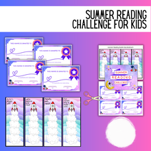 Load image into Gallery viewer, Summer Reading Challenge for Kids Printable Bundle Pretty Times Two
