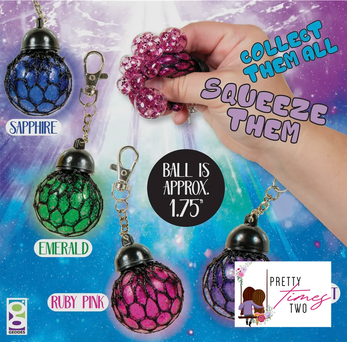 Sparkle Mesh Mini Keychain Pretty Times Two