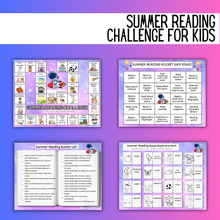 Load image into Gallery viewer, Summer Reading Challenge for Kids Printable Bundle Pretty Times Two
