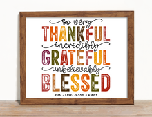 Load image into Gallery viewer, Thankful, Grateful, Blessed Personalized Picture
