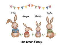 Load image into Gallery viewer, Bunny Family Picture Pretty Times Two
