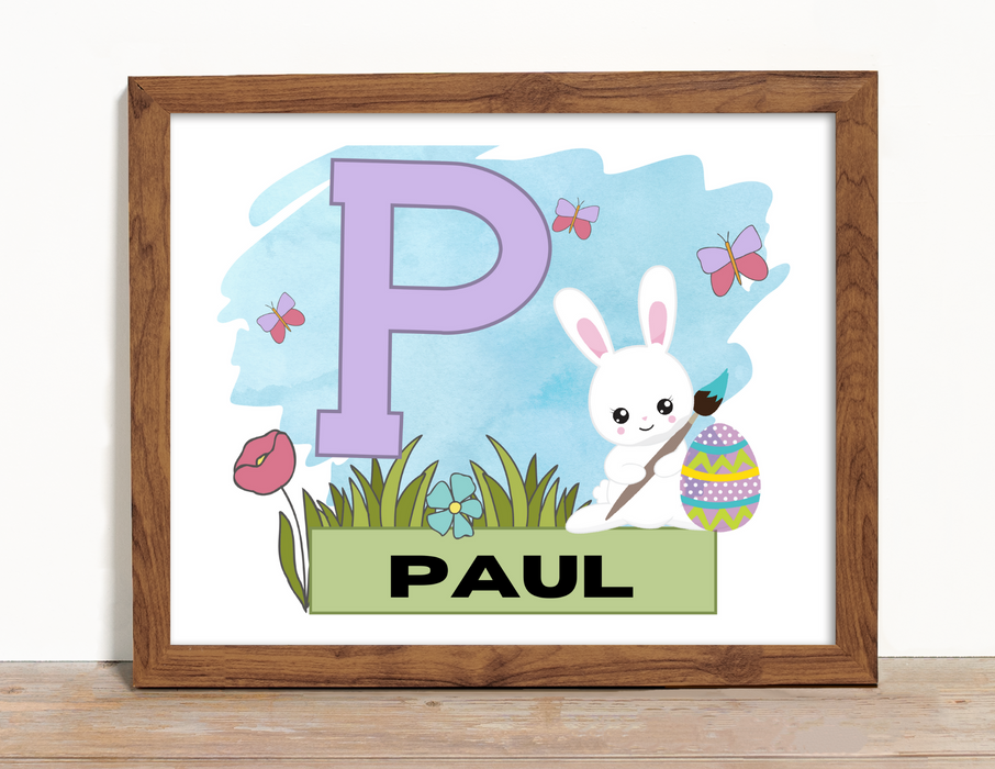 Easter Bunny Name Picture Pretty Times Two