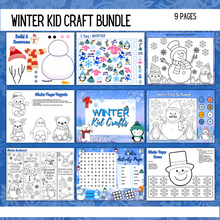 Load image into Gallery viewer, Winter Kid Craft Bundle Pretty Times Two
