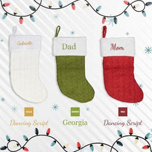 Load image into Gallery viewer, Embroidered Christmas Stocking teelaunch
