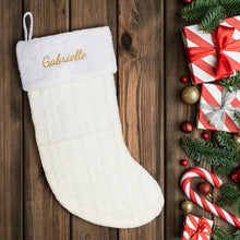 Load image into Gallery viewer, Embroidered Christmas Stocking teelaunch
