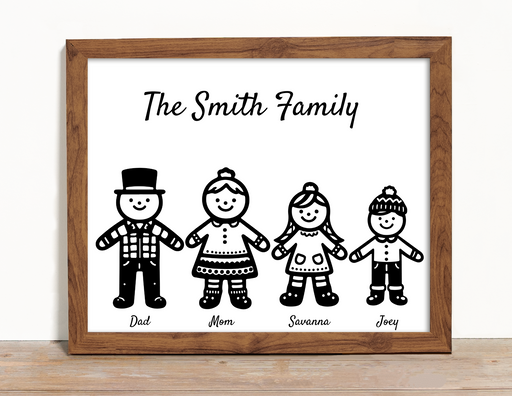 Gingerbread Family Personalized Picture