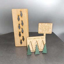 Load image into Gallery viewer, 3pc Wooden Elf Set Pretty Times Two
