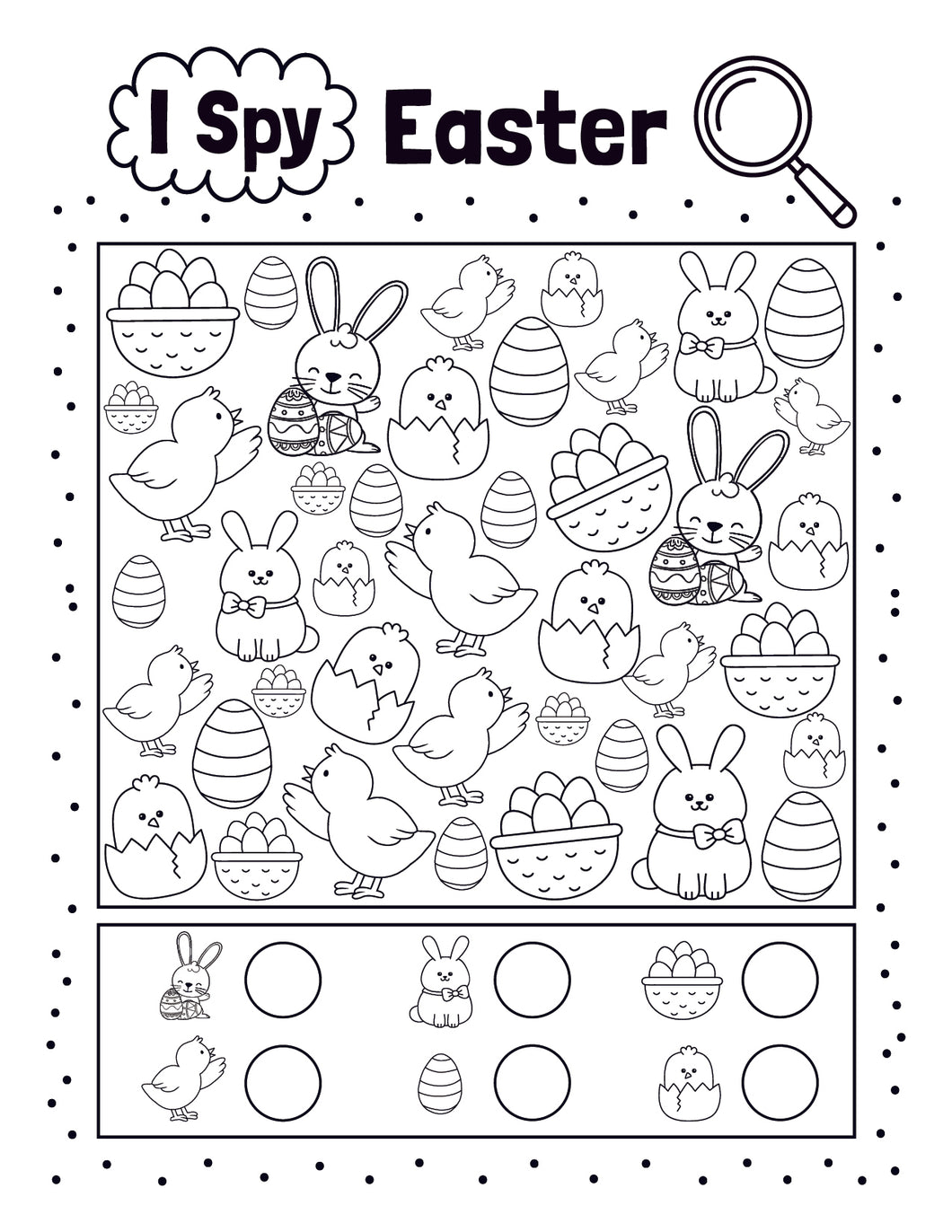 Easter I Spy Activities Pretty Times Two