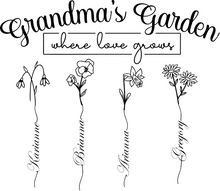 Load image into Gallery viewer, Grandma&#39;s Garden Personalized Picture
